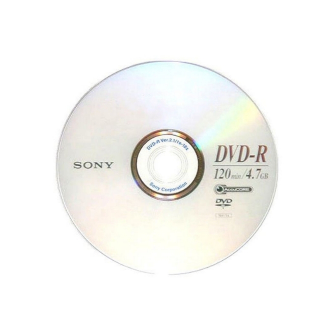 دی وی دی خام سونی مدل DVD-R بسته ۱۰ عددی