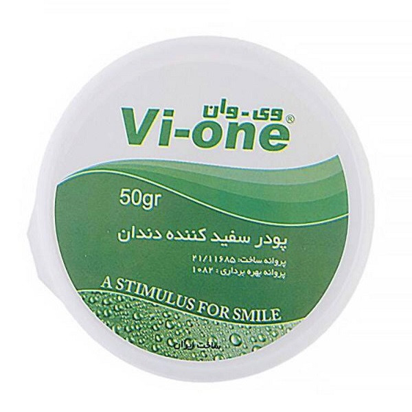 پودر سفید کننده دندان وی وان مدل Mint وزن 50 گرم مجموعه 3 عددی
