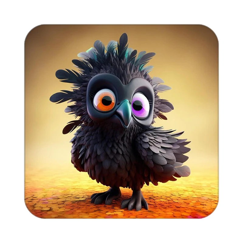 زیر لیوانی کاکتی طرح حیوانات کارتونی مدل mp27484