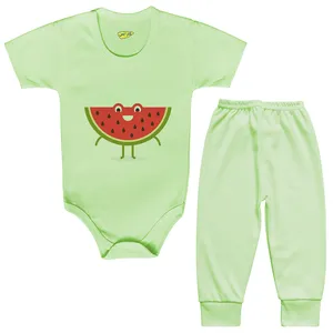 ست بادی و شلوار نوزادی کارانس طرح هندوانه مدل BSTG-4003