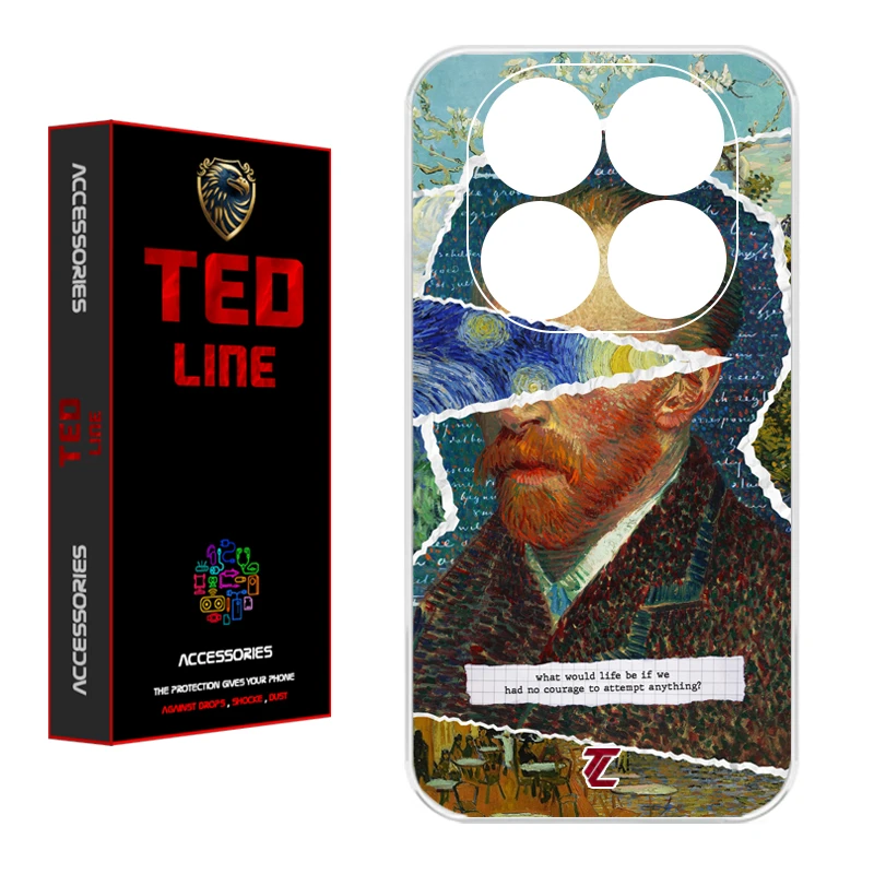 کاور تد لاین طرح ونگوگ کد 1115 مناسب برای گوشی موبایل شیائومی Redmi Note 14 Pro Plus 5G