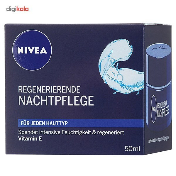 کرم ترمیم کننده شب نیوآ مدل Regenerating Q10 Plus حجم 50 میلی لیتر
