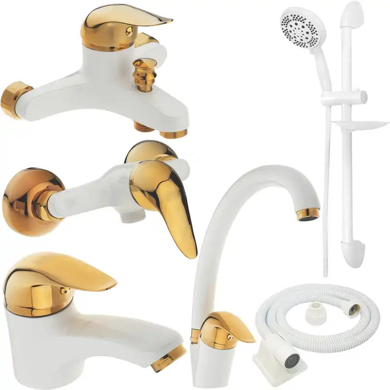 ست شیرآلات الوارس صنعت مدل اریا W-G مجموعه 6 عددی