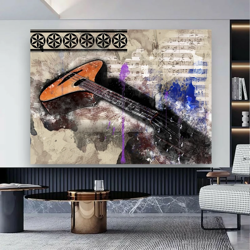 تابلو بوم طرح کلاسیک مدل ویالون کد BK1722