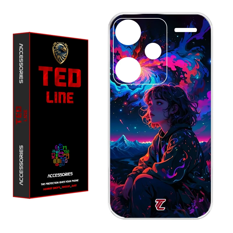 کاور تدلاین طرح دختر کد 1197 مناسب برای گوشی موبایل شیائومی Redmi Note 13 Pro Plus