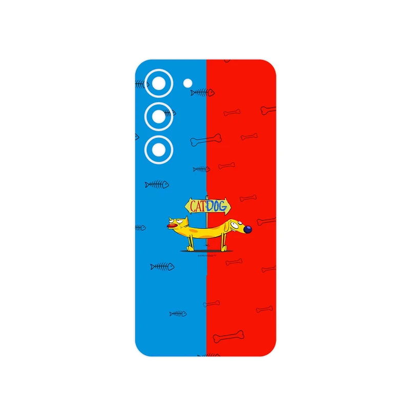 برچسب پوششی ماهوت مدل CatDog مناسب برای گوشی موبایل سامسونگ Galaxy S23