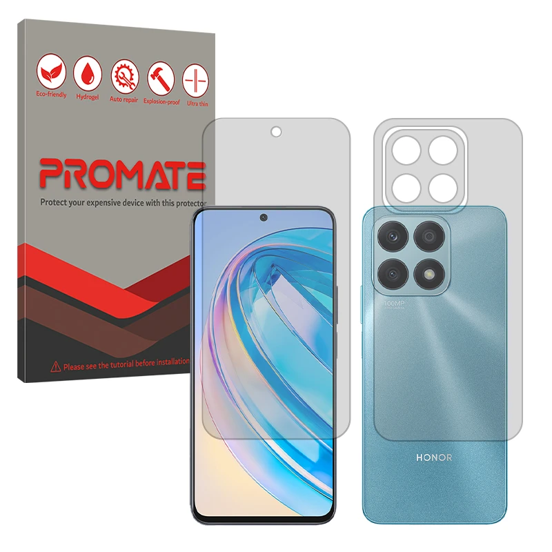 محافظ صفحه نمایش مات پرومیت مدل Resistant مناسب برای گوشی موبایل آنر X8a به همراه محافظ پشت گوشی موبایل 