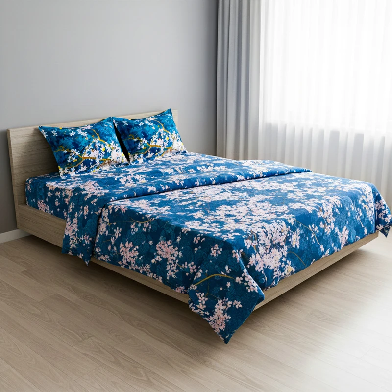 سرویس روتختی آدنو مدل شکوفه کد CH60 کینگ دو نفره 4 تکه