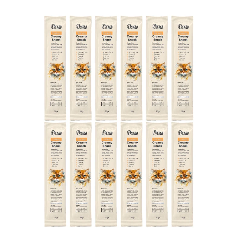 بستنی گربه پرسا مدل Trkey وزن 20 گرم بسته 12 عددی