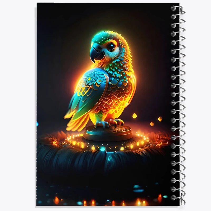 دفتر نقاشی 50 برگ خندالو طرح طوطی کد F7059