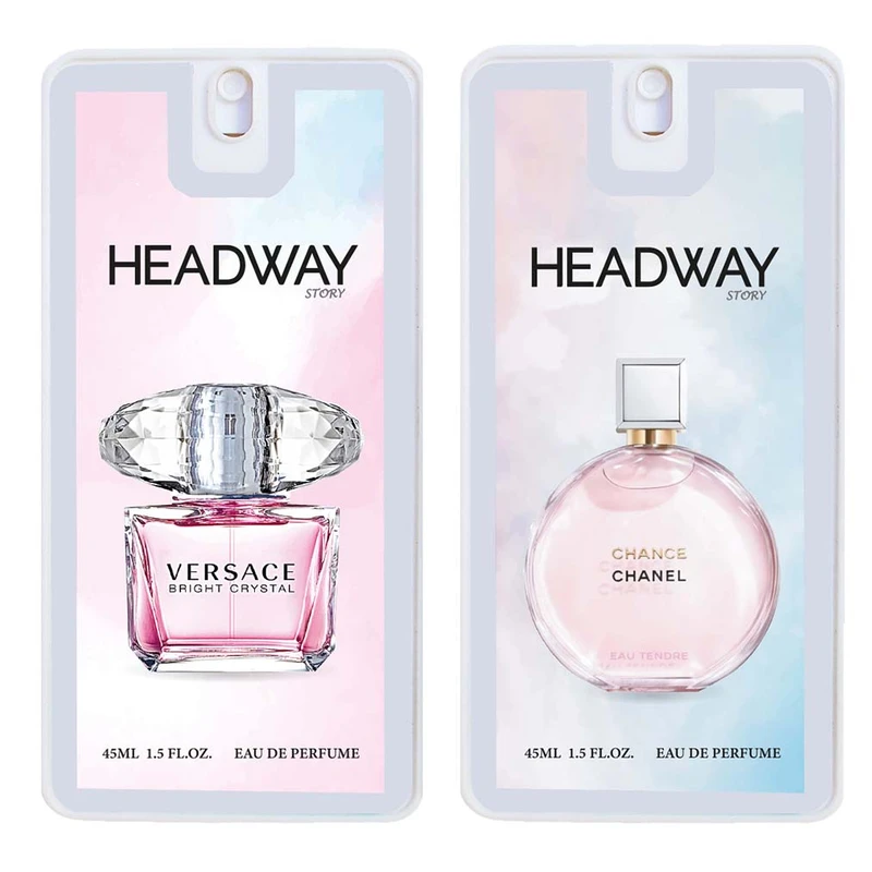عطر جیبی زنانه هدوی مدل ورساچه برایت کریستال و چنس شنل حجم 45 میلی لیتر مجموعه 2 عددی
