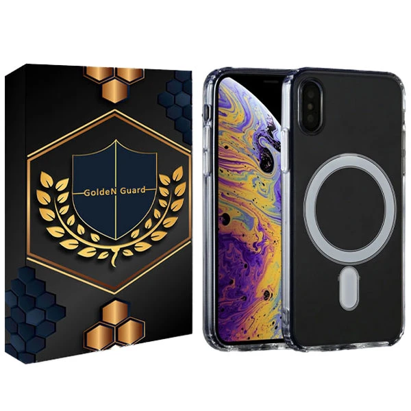 کاور گلدن گارد مدل Clear مگ سیف دار مناسب برای گوشی موبایل اپل iphone XS Max