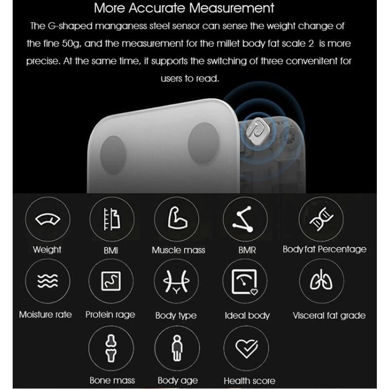 ترازو هوشمند شیائومی مدل Mi Body Composition Scale2 -  - 2