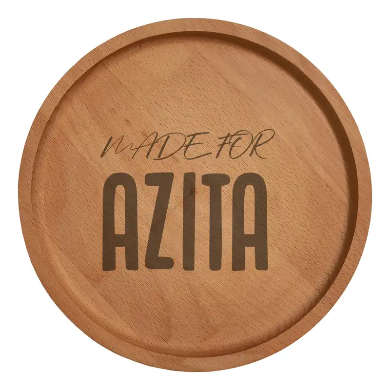 بشقاب چوبی مدل آزیتا