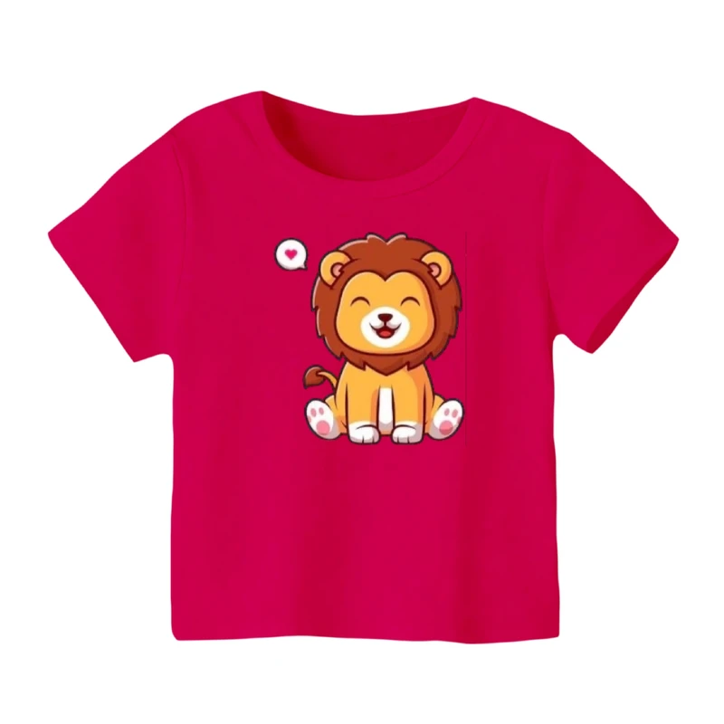 تی شرت آستین کوتاه بچگانه مدل شیر کد ۲