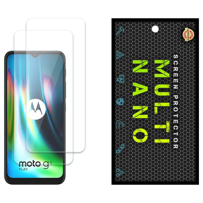 محافظ صفحه نمایش مولتی نانو مدل X-S2N مناسب برای گوشی موبایل موتورولا Moto G9 Play بسته دو عددی