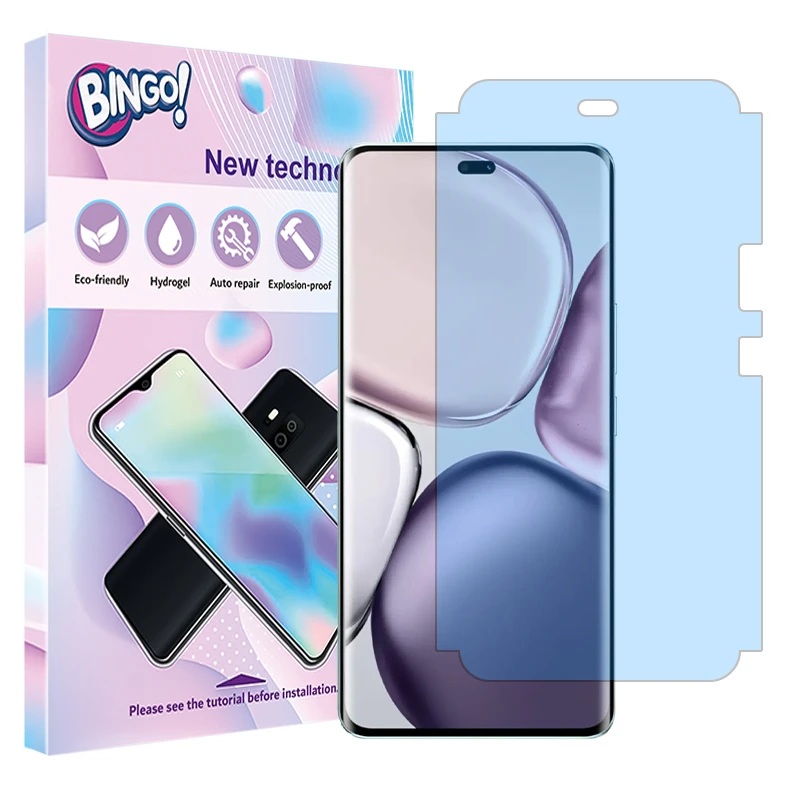 محافظ صفحه نمایش ضداشعه آبی بینگو مدل Eye Care مناسب برای گوشی موبایل آنر X9c