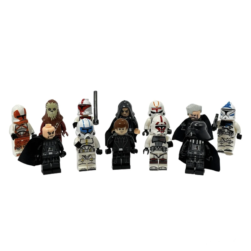 اکشن فیگور مدل جنگ ستارگان ارتفاع 4 سانتی‌متر مجموعه 12 عددی