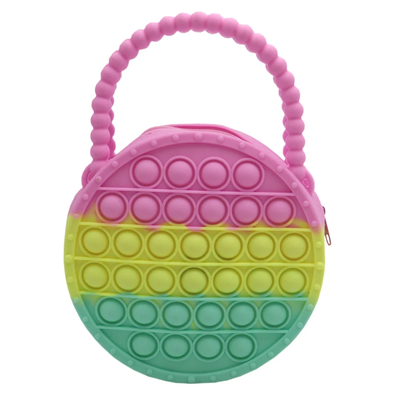 کیف دوشی دخترانه مدل پاپیت گرد کد YP-3RANG-13CM