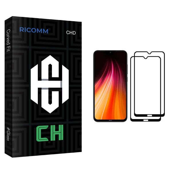 محافظ صفحه نمایش ریکام مدل CH مناسب برای گوشی موبایل شیائومی Redmi Note 8 بسته دو عددی