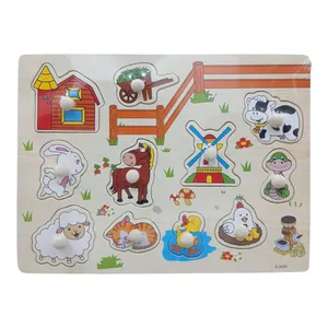 پازل آموزشی مدل جورچین برشی طرح مزرعه کد 3006