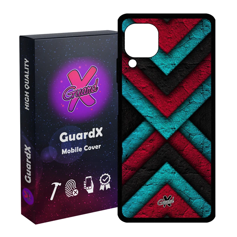 کاور گارد ایکس طرح نقشه مدل Glass10264 مناسب برای گوشی موبایل هوآوی Nova 7i / Nova 6 SE / P40 Lite