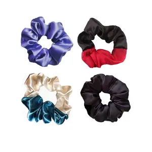 کش مو زنانه مدل ساتن طوبی کد 080 بسته 4 عددی