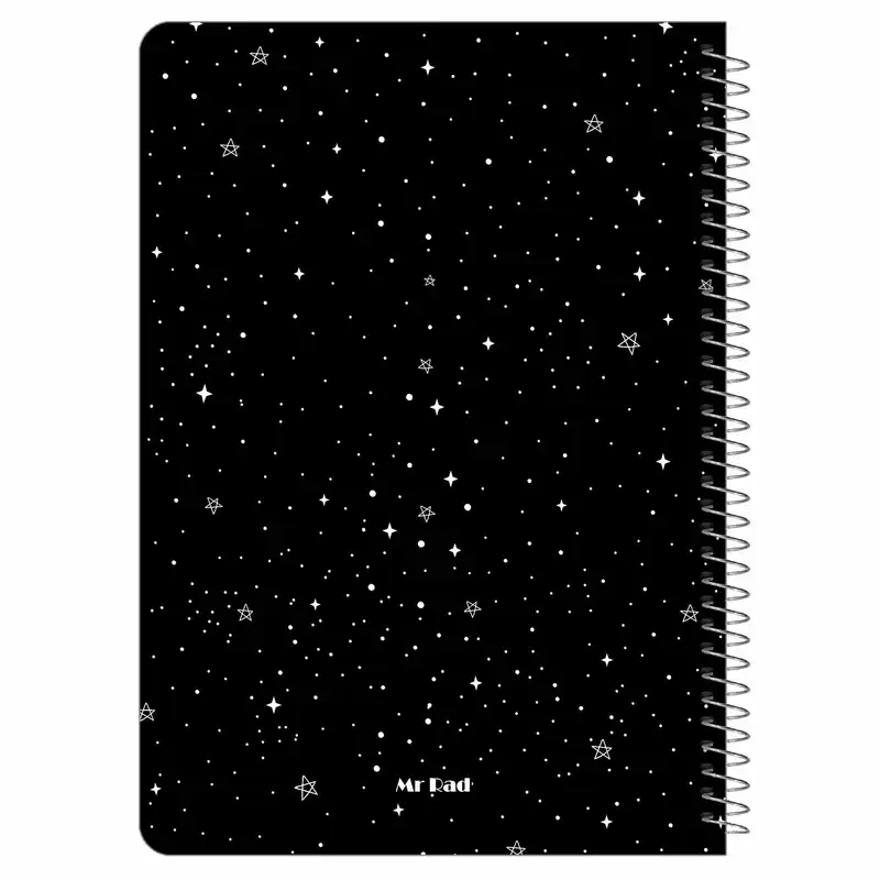 دفتر مستر راد مدل بلک ژورنال طرح ستاره کد Black Journal 1685
