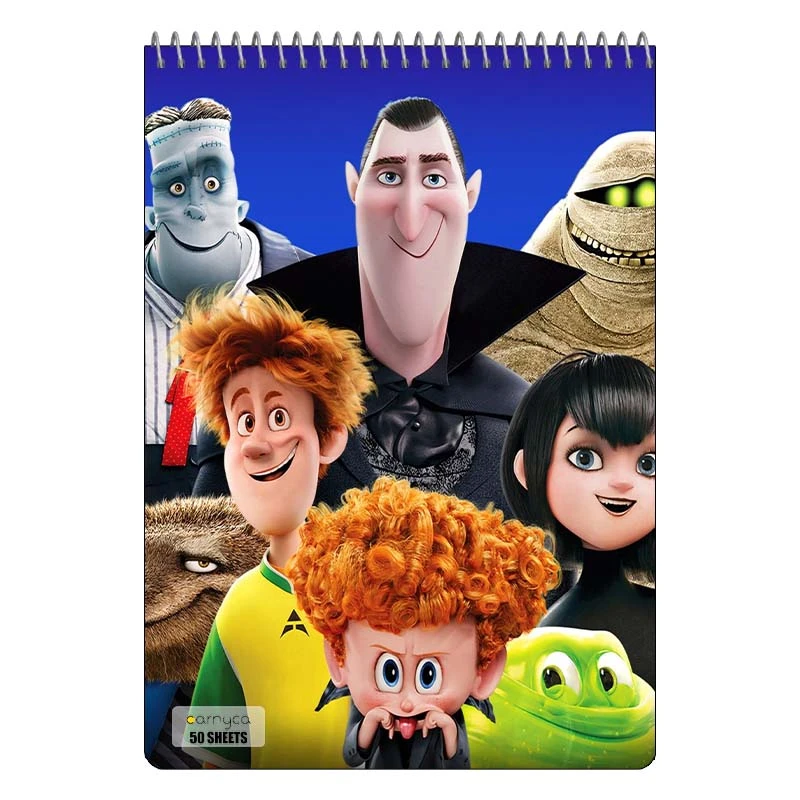 دفتر نقاشی 50 برگ سیمی کارنیکا طرح هتل ترانسیلوانیا Hotel Transylvania کد 34460