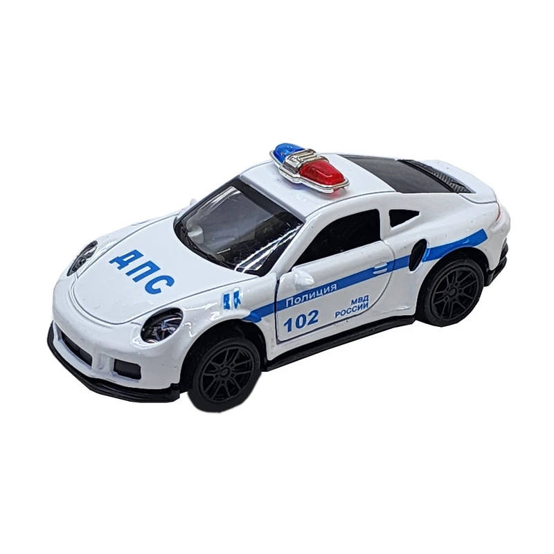 ماکت ماشین بازی ناب سل مدل پلیس پورشه 911 فلزی عقبکش کد Porsche pull-back police toy car