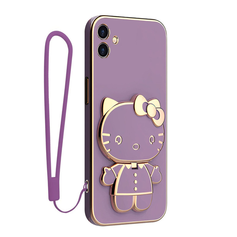 کاور اسپارتان مدل Kitty Strap مناسب برای گوشی موبایل سامسونگ Galaxy A06 به همراه بندآویز