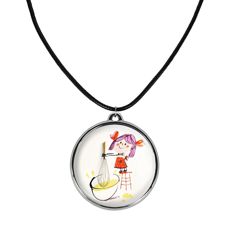 گردنبند خندالو مدل کیک و شیرینی پزی کد 3668336684