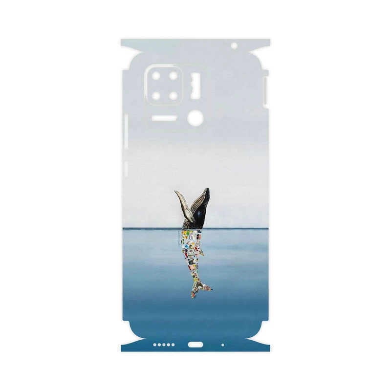 برچسب پوششی ماهوت مدل Collage of Sea Trash-FullSkin مناسب برای گوشی موبایل شیائومی Redmi 10 Power