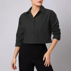 شومیز آستین بلند یقه برگردان زنانه بنیس مدل 38720202