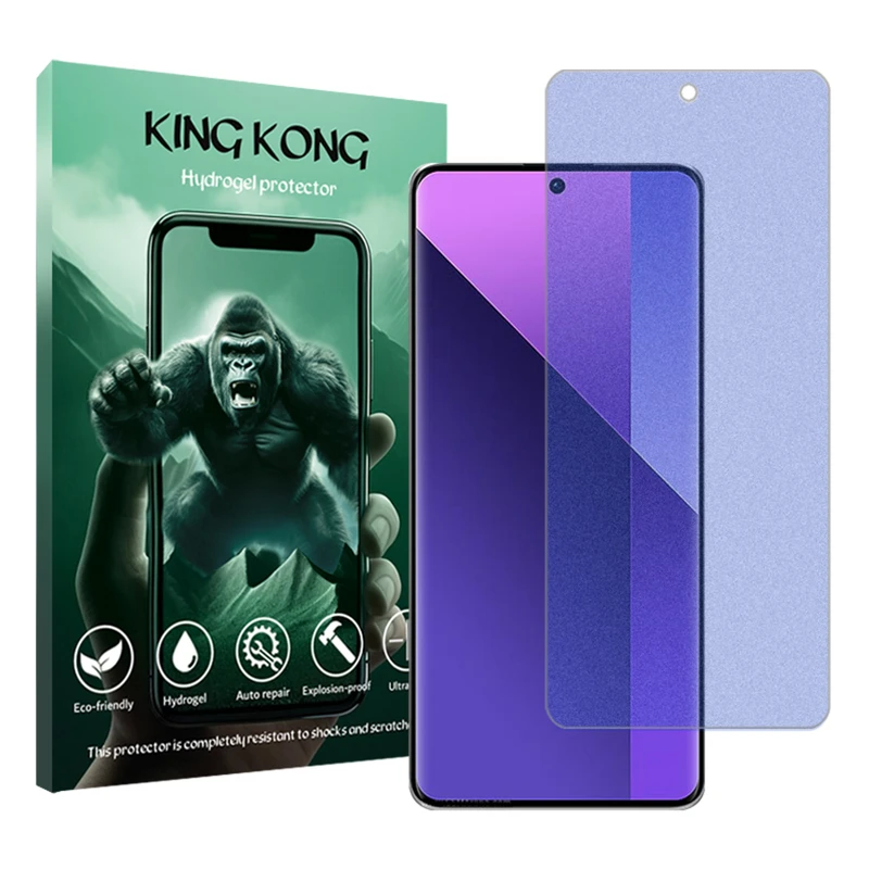 محافظ صفحه نمایش مات آنتی بلو کینگ کونگ مدل Tough مناسب برای گوشی موبایل شیائومی Redmi Note 13 Pro Plus 