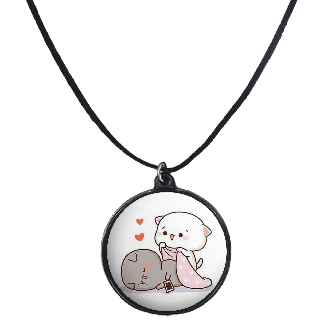 گردنبند پرمانه طرح عاشقانه کد pmb.5419 مدل دو طرفه