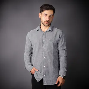 پیراهن آستین بلند مردانه مدل جودون درشت 4030