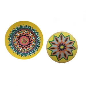 دیوارکوب سفالی طرح سنتی مجموعه ۲ عددی 