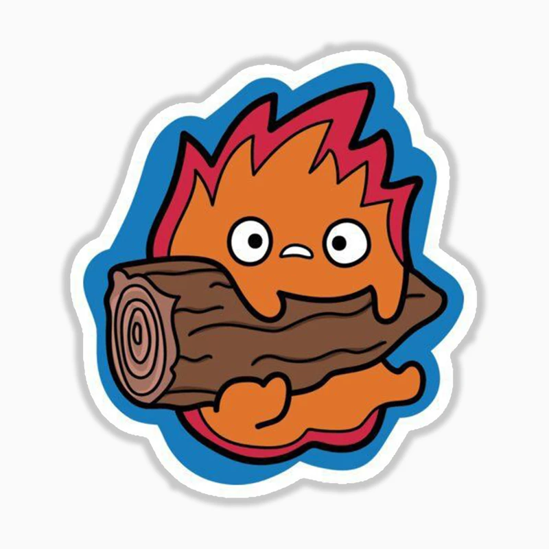 استیکر لپ تاپ و موبایل بووم طرح انیمه قلعه متحرک هاول مدل کالسیفر کد mm53 