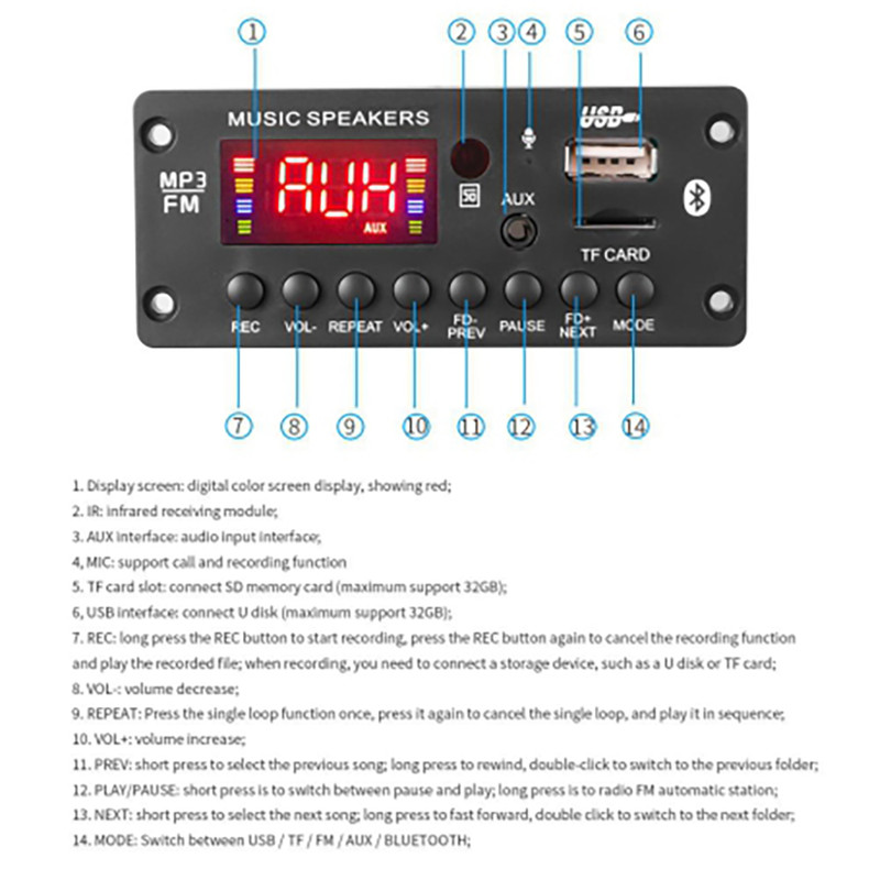 ماژول ام پی تری پلیر مدل KH-G010