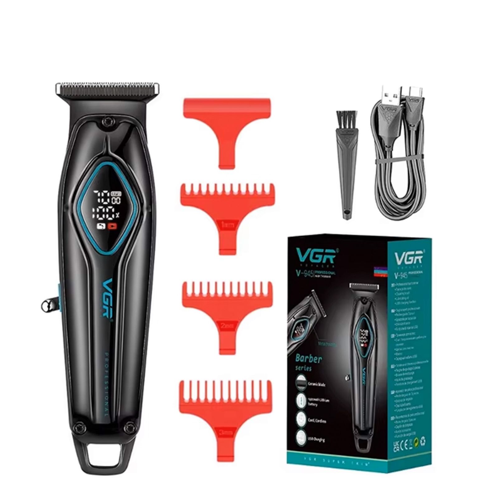 ماشین اصلاح موی سر و صورت وی جی ار مدل V-945 -  - 7