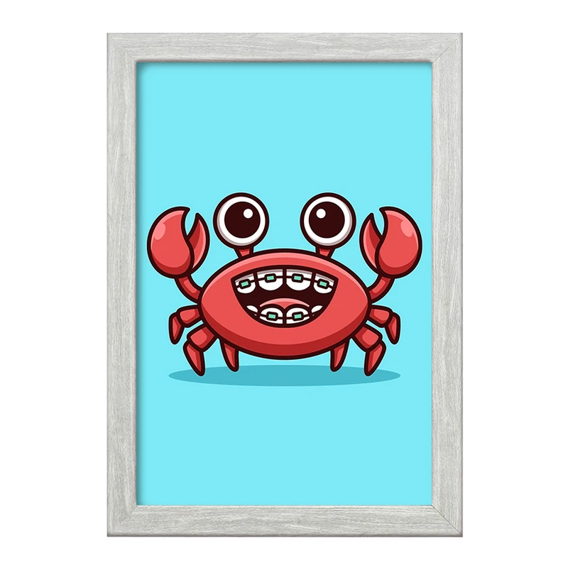 تابلو خندالو طرح حیوانات آبزی خرچنگ کد 28166