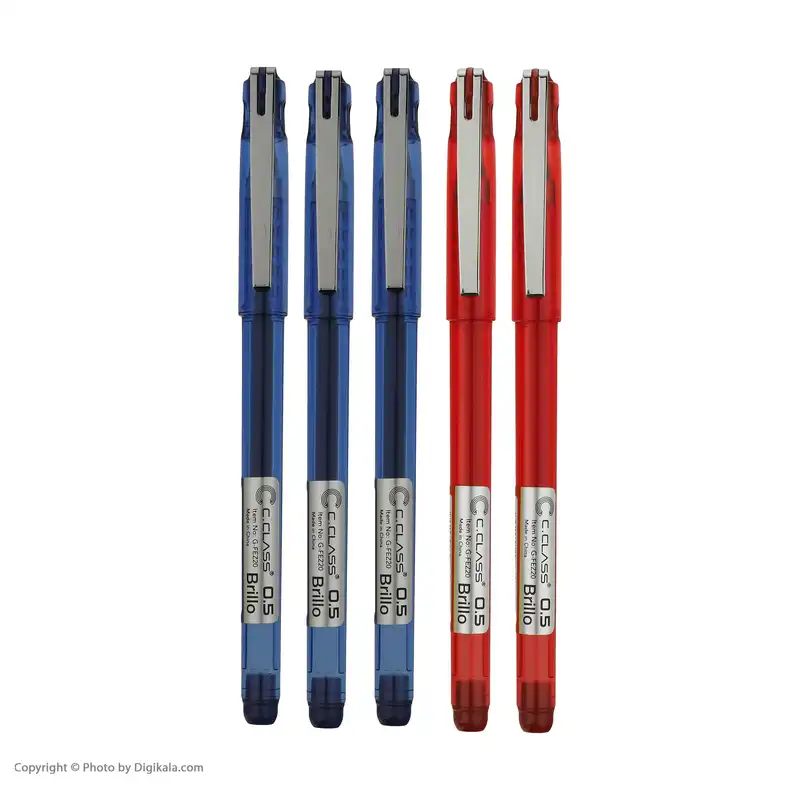 روان نویس سی کلاس مدل Brillo بسته 5 عددی