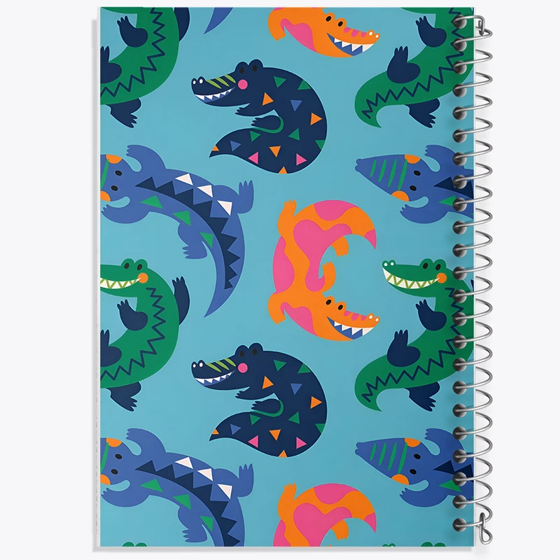 دفتر نقاشی 50 برگ خندالو طرح تمساح بامزه کد N5242