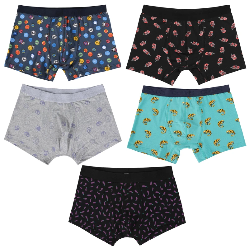 شورت پادار  مردانه کالینز مدل CLP134DYN مجموعه 5 عددی