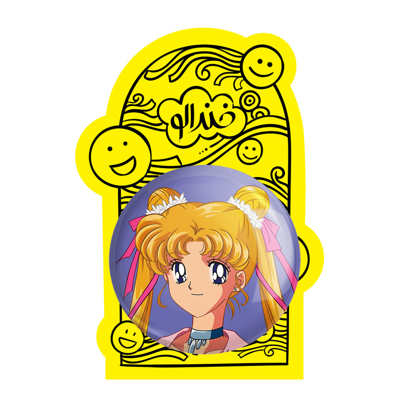آینه جیبی خندالو مدل اوساگی تسوکینو انیمه سیلور مون Sailor Moon  کد 17442
