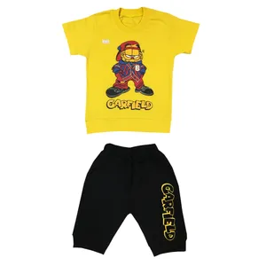ست تی شرت و شلوارک بچگانه مدل DP0044