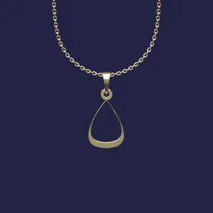 گردنبند طلا 18 عیار زنانه مدوپد مدل هندسی کد Z2-1-1127