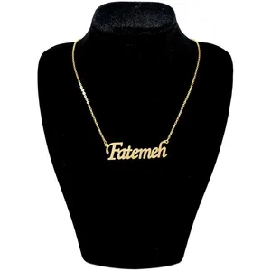 گردنبند زنانه مدل رنگ ثابت اسم فاطمه
