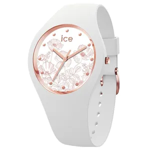 ساعت مچی عقربه ای آیس واچ مدل (ICE FLOWER-SPRING WHITE-SMALL (3H